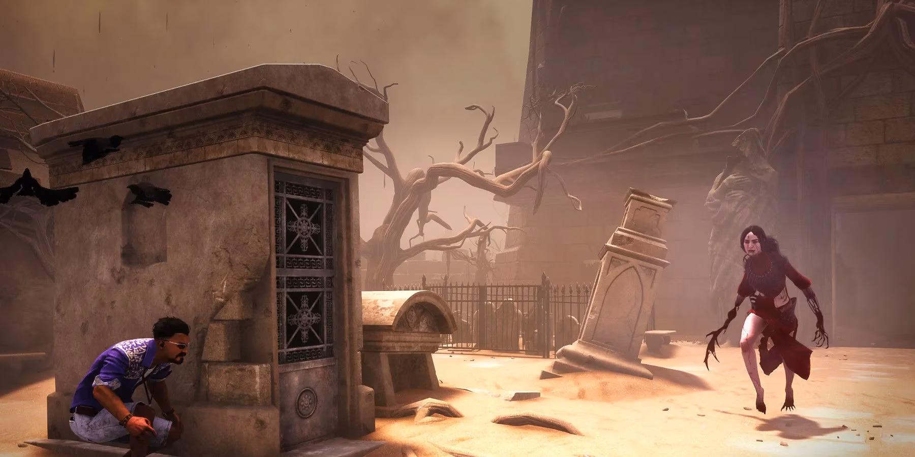 navigating-death-s-desert-playground-a-witty-guide-to-dead-by-daylight-s-eyrie-of-crows-image-5